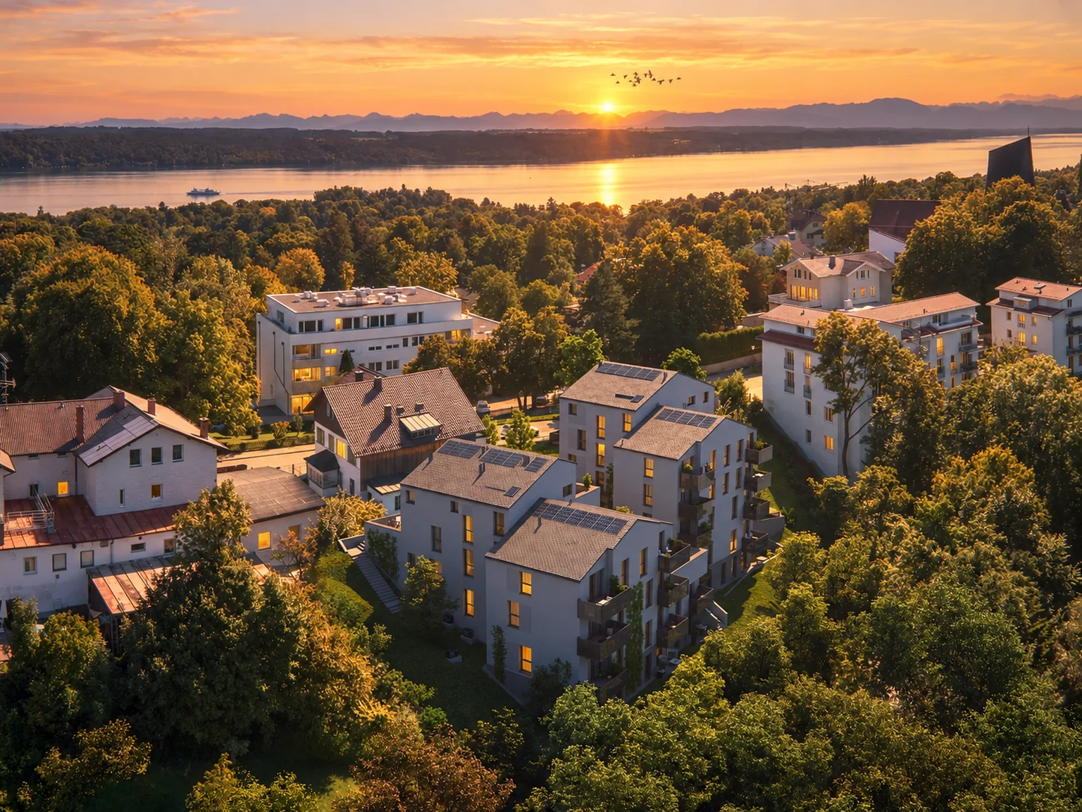 La Rosa in der Abendsonne · Visualisierung